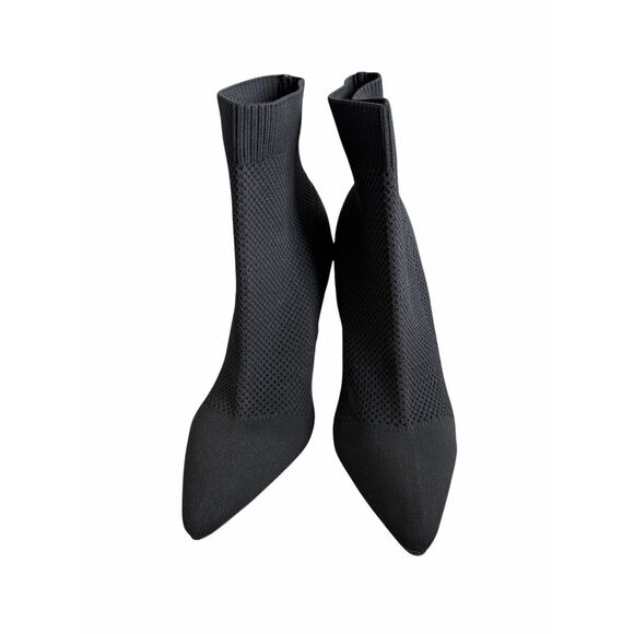 MIA Mckinley Sock Bootie Size 8 Black Pointed Toe Pull On Style NEW - Picture 5 of 6